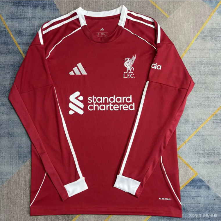 25-26 LIV Home long sleeves Version Soccer Jersey