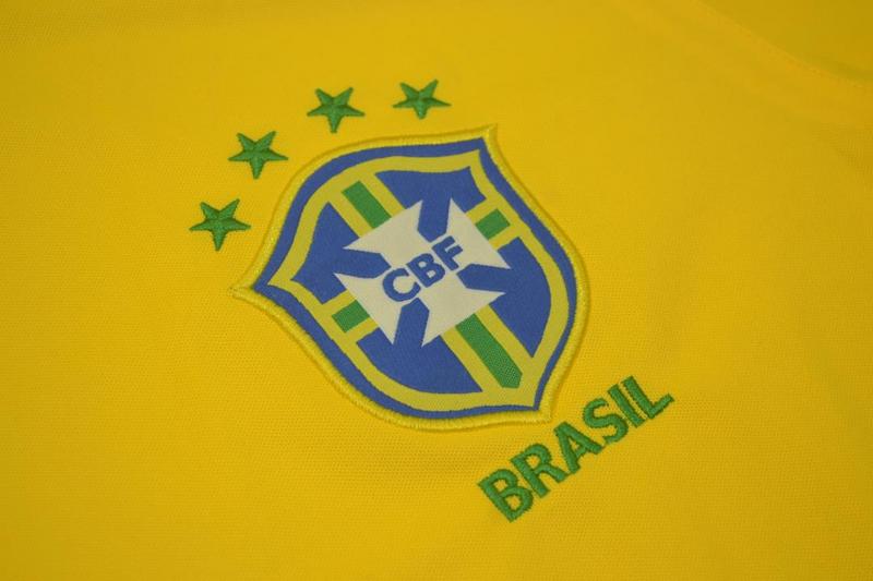 2000 Brazil Home Yellow Retro Soccer Jersey