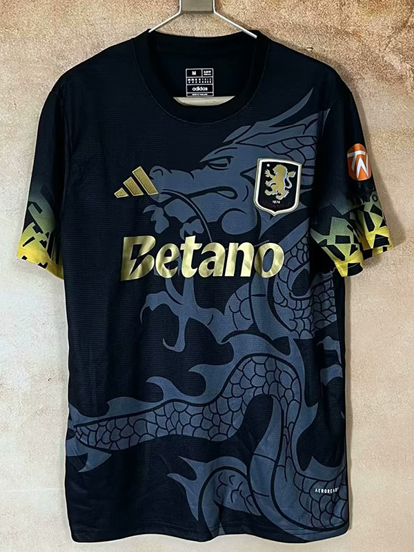 25-26 Aston Villa Black Special Edition Fans Soccer Jersey