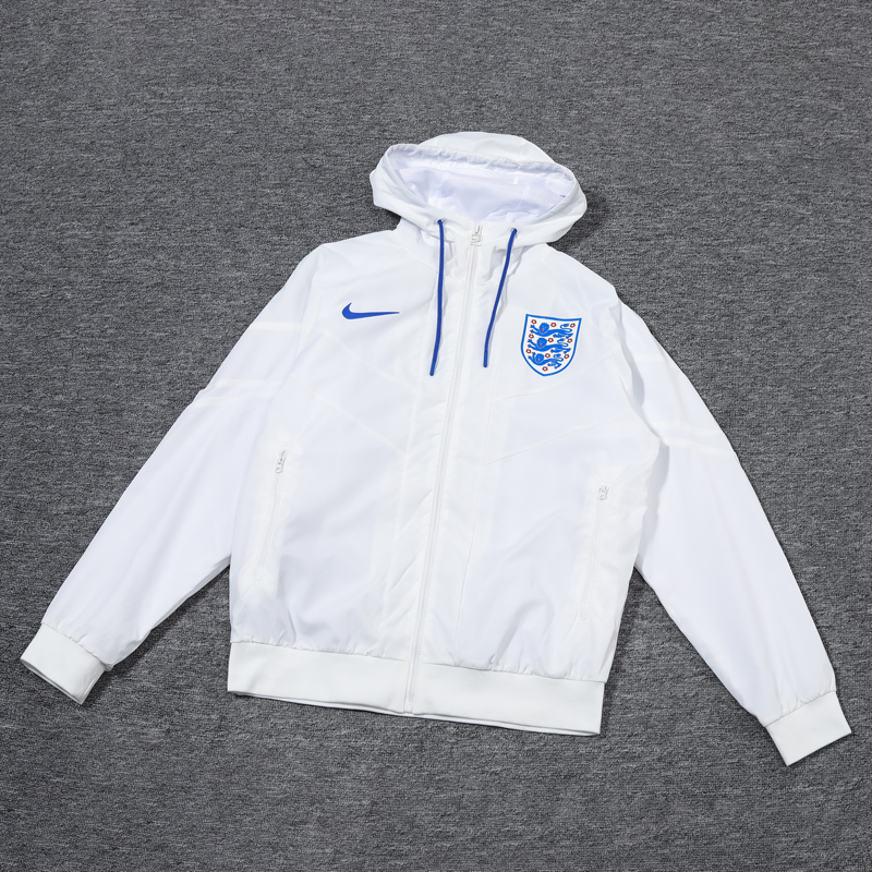 24-25 England White Windbreaker