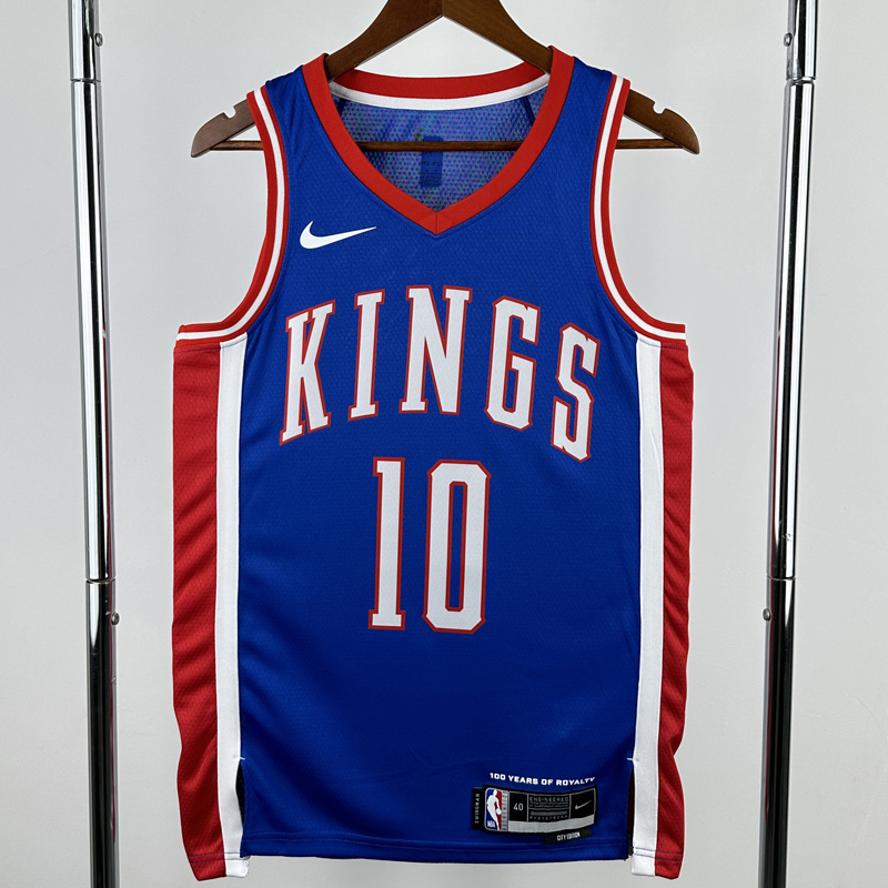 24-25 Kings DEROZAN #10 Blue City Edition Top Quality Hot Pressing NBA Jersey