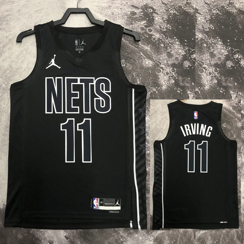 22-23 NETS IRVING #11 Black Top Quality Hot Pre...