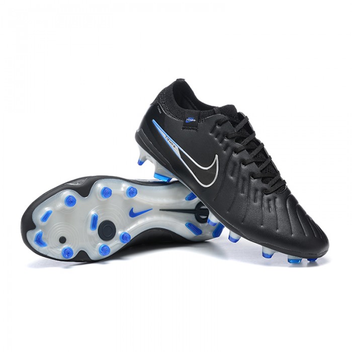 Tiempo Legend 10 Elite FG Soccer Shoes-Black/Blue-9548967