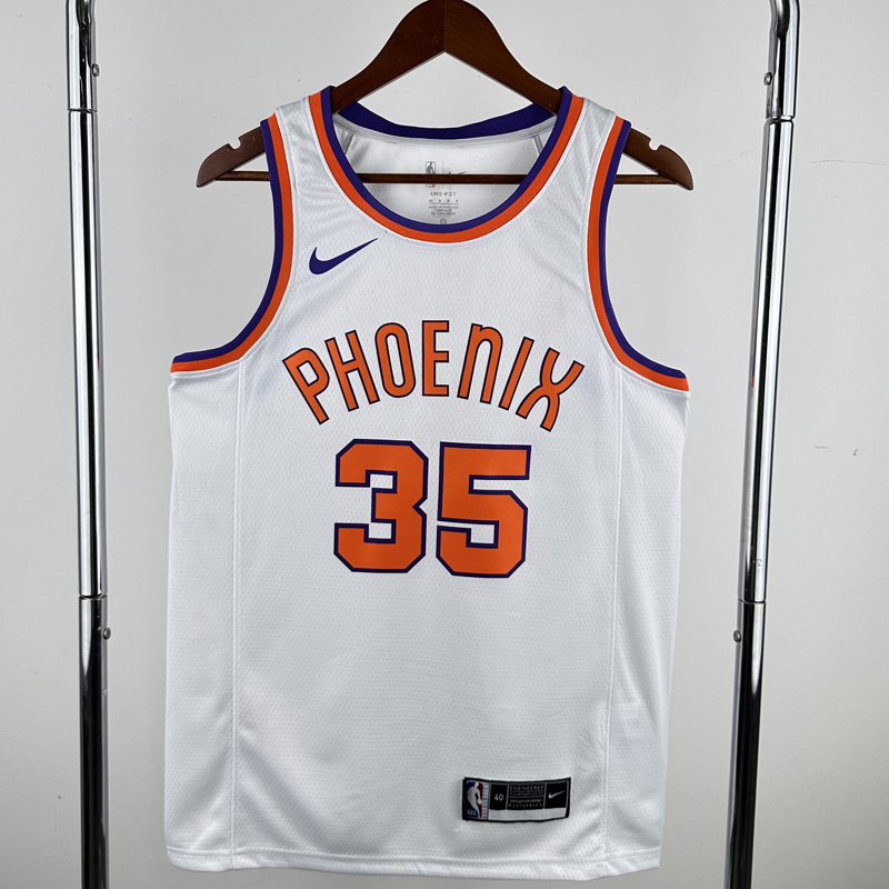 2017-2018 SUNS DURANT #35 White Retro Top Quality Hot Pressing NBA Jersey