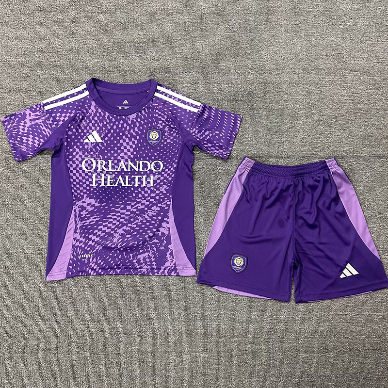25-26 Orlando City Home Kids Soccer Jersey
