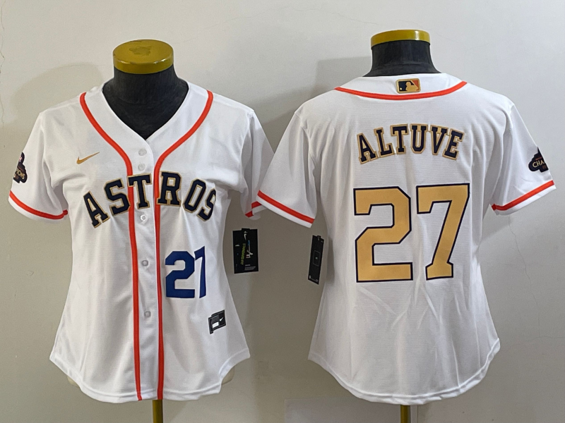 Houston Astros Women's champions baseball jersey ALTUVE 27