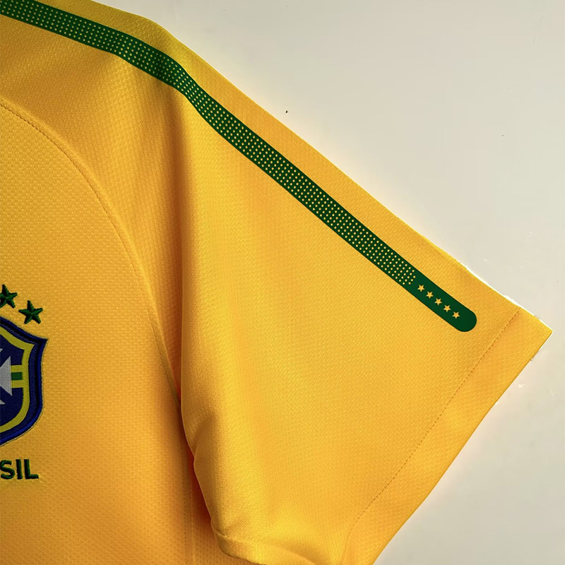 2010 Brazil Home Retro Soccer Jersey