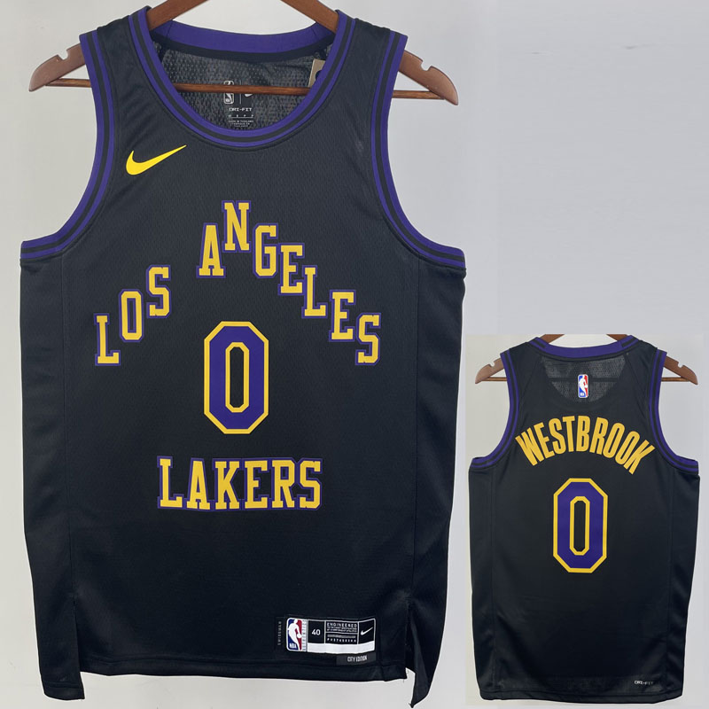 23-24 LAKERS WESTBROOK #0 Black City Edition To...