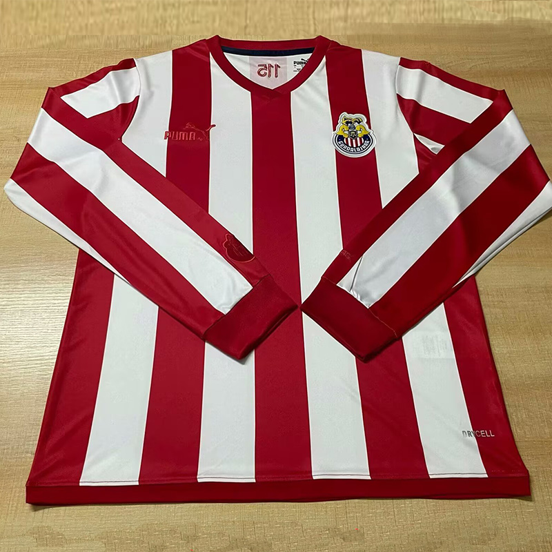 21-22 Chivas 125th Anniversary Long Sleeve Retro Soccer Jersey (长袖)