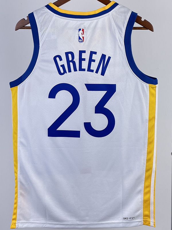 22-23 WARRIORS GREEN #23 White Top Quality Hot ...