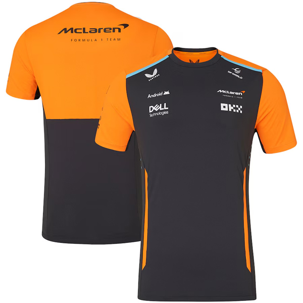 2024 McLaren Black T-Shirts Racing Suit (圆领)