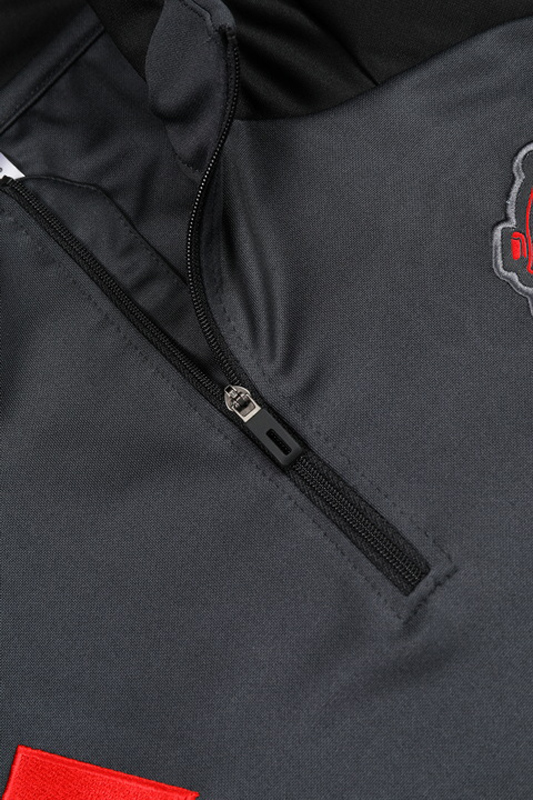24-25 Man Utd Dark gray Kids Half Pull Tracksuit (童装)(半拉链)