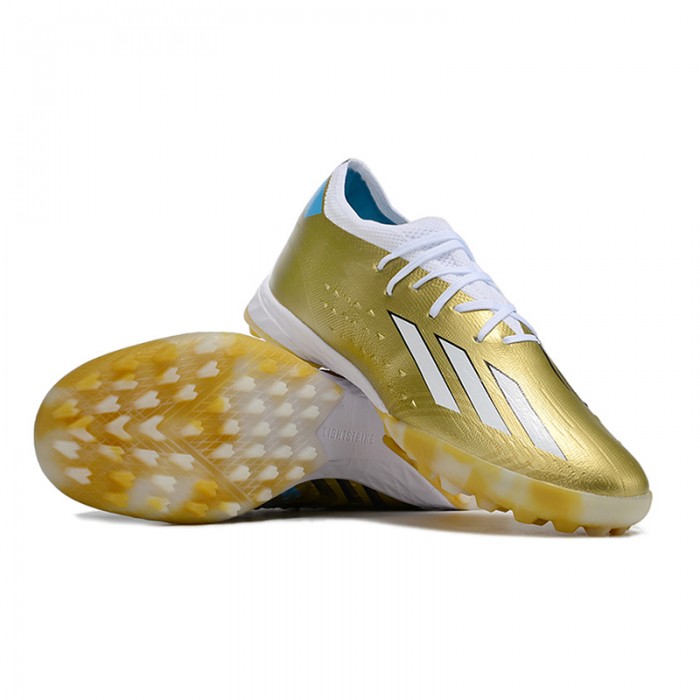 X Speedportal.1 TF Soccer Shoes-Gold/White-8757157
