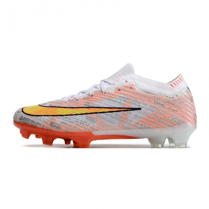 Air Zoom Mercurial Superfly IX Elite FG Soccer Shoes-White/Orange-9476835