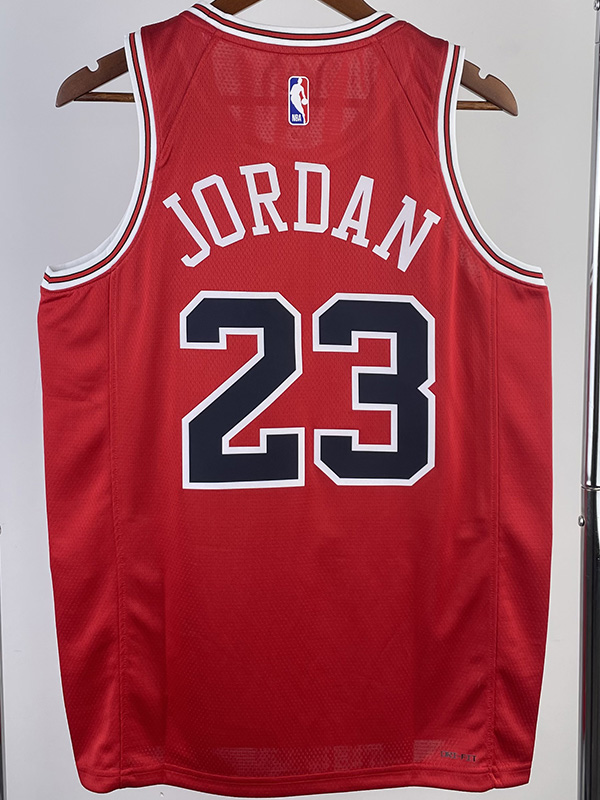 22-23 BULLS JORDAN #23 Red Top Quality Hot Pres...
