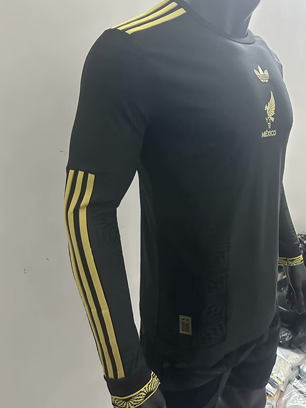 25-26 Mexico Gold Cup Black Long Sleeve Player Version Soccer Jersey (长袖球员)