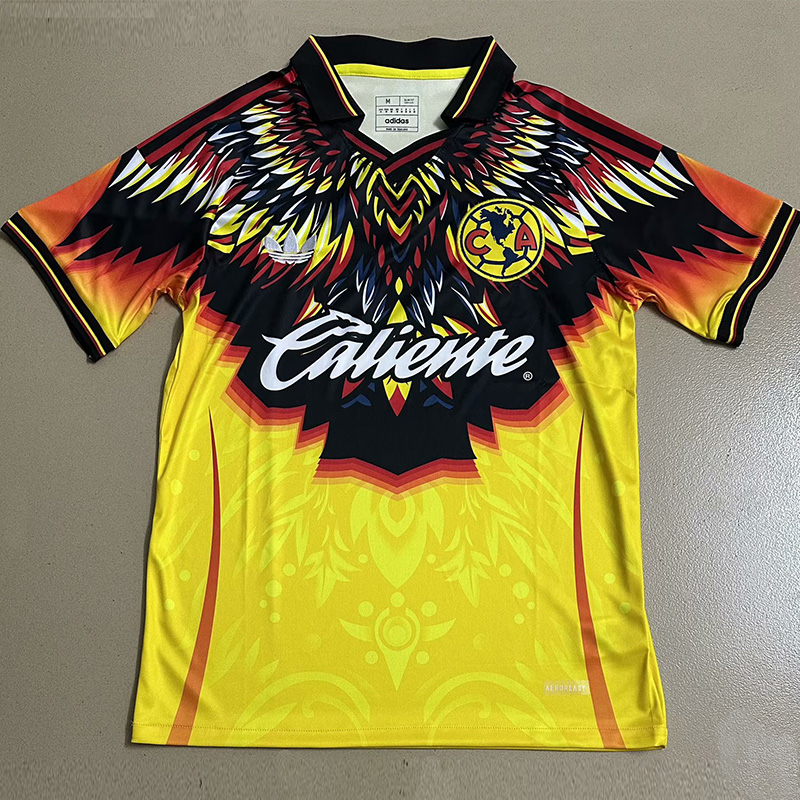 25-26 Club America Yellow Special Edition Fans Soccer Jersey *三叶草