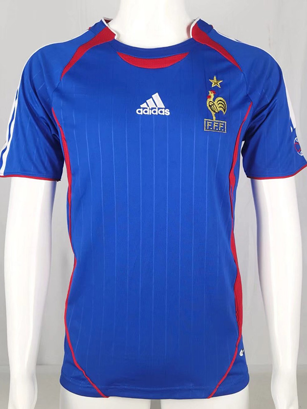 2006 France Home Retro Soccer Jersey