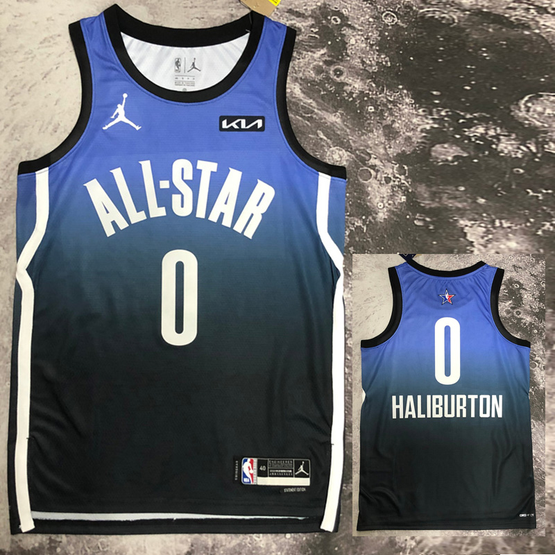 2023 ALL STAR HALIBURTON #0 Blue Top Quality Ho...