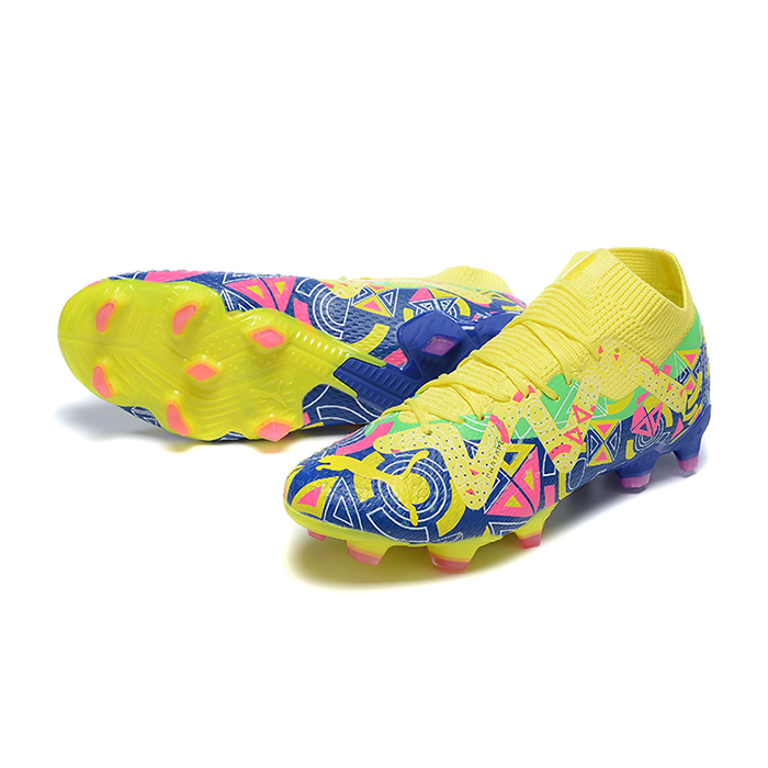 Future Ultimate FG Soccer Shoes-Yellow/Blue-1353254