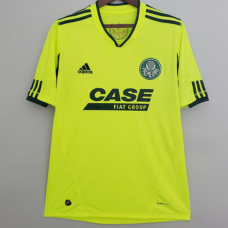 2010-2011 Palmeiras Fluorescent Green Retro Soc...
