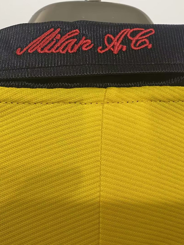 1999-2000 ACM Away Yellow Retro Soccer Jersey