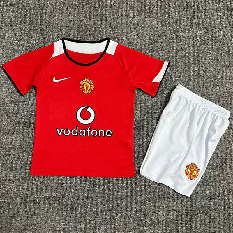 2004-2006 Man Utd Home Kids Retro Soccer Jersey