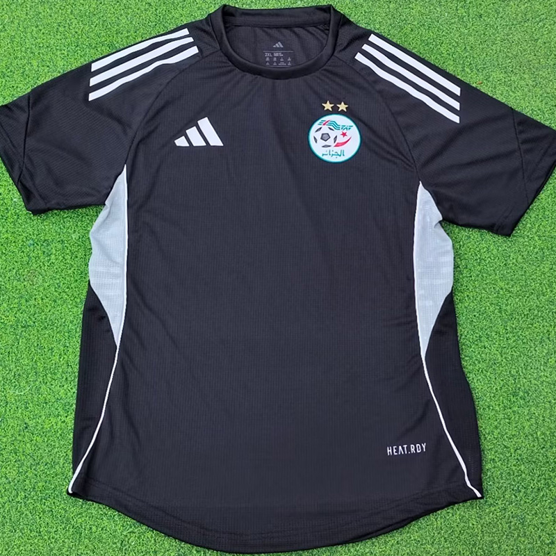 25-26 Algeria Black Player Version Training shirts #A38