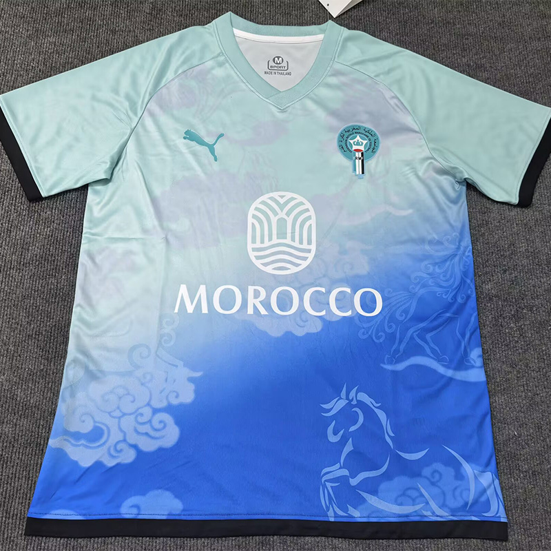 25-26 Morocco Special Edition Blue Soccer Jersey