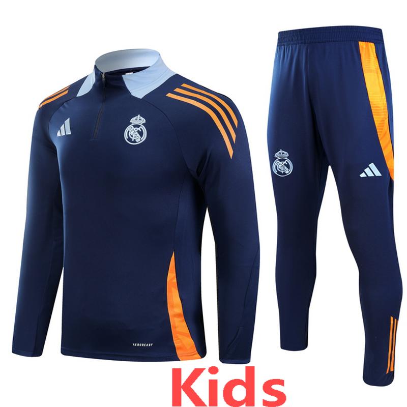 24-25 RMA Royal blue Kids Half Pull Tracksuit (童装)(半拉链)