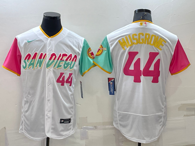 2022 Men's San Diego Padres MUSGROVE 44 white MLB Jersey