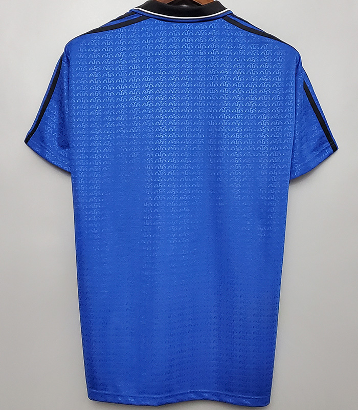 1994 Argentina Away Retro Soccer Jersey (钢印纹)