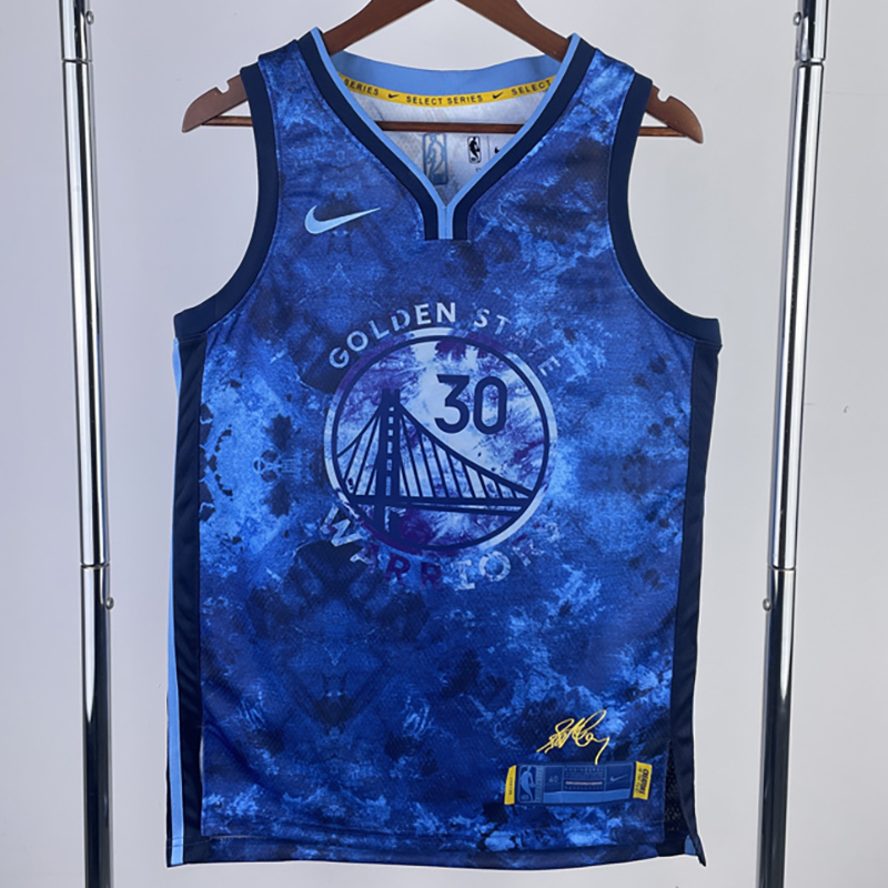 22-23 WARRIORS CURRY #30 Blue Glory Edition Top...