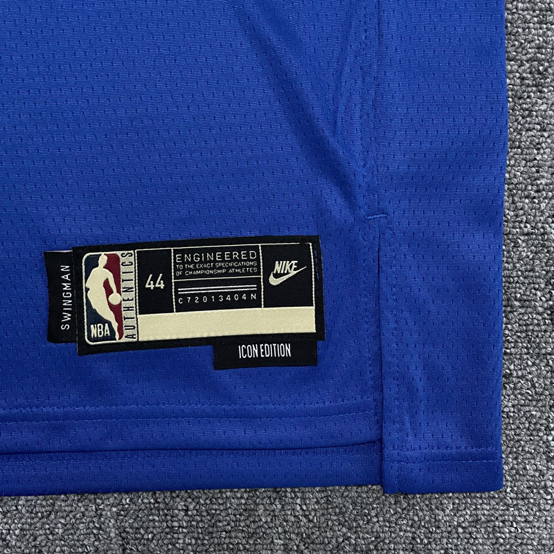 Warriors CURRY #30 Blue 75th Anniversary Retro ...