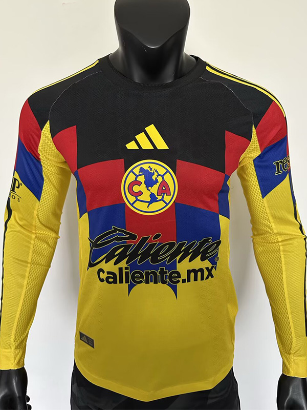 25-26 Club America Home Long Sleeve Player Version Soccer Jersey (长袖球员)
