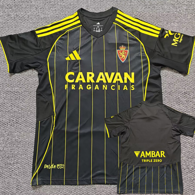 25-26 Zaragoza Away Fans Soccer Jersey
