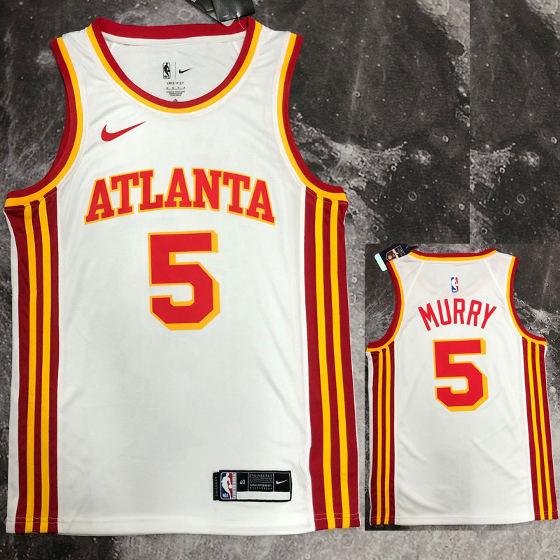 HAWKS MURRY #5 White Top Quality Hot Pressing N...