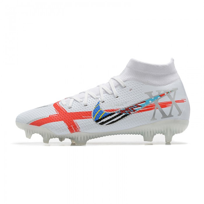 Phantom GT2 Dynamic Fit Elite FG High Soccer Shoes-White/Red-2782767