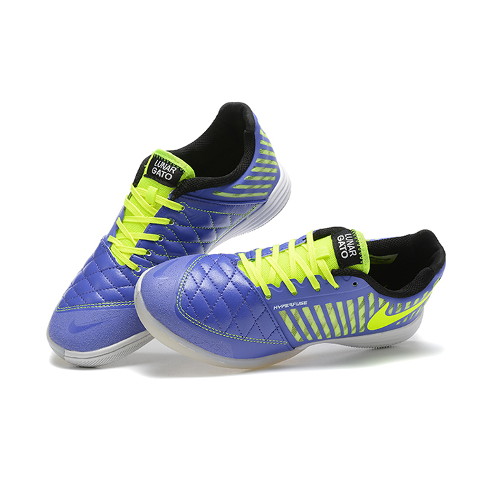 LUNAR GATO II IC Soccer Shoes-Blue/Green-6818351