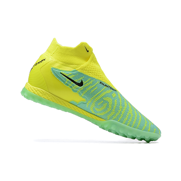 Phantom GX Elite DF Link TF High Soccer Shoes-Green/Yellow-726466