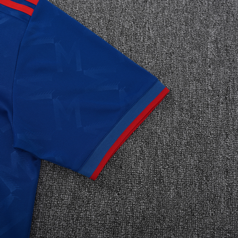 25-26 Man Utd Fancy blue Polo Short Sleeve