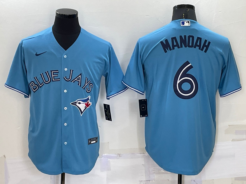 2022 Men's Toronto Blue Jays Manoah 6 blue MLB Jersey