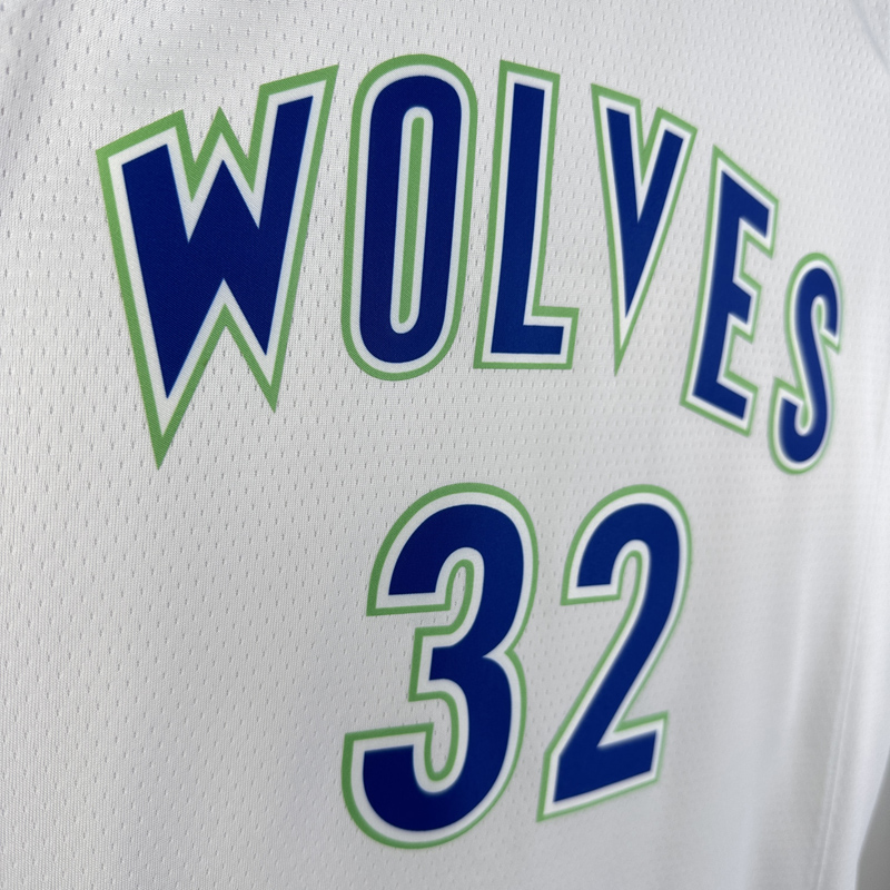 23-24 TIMBERWOLVES TOWNS #32 White Top Quality ...
