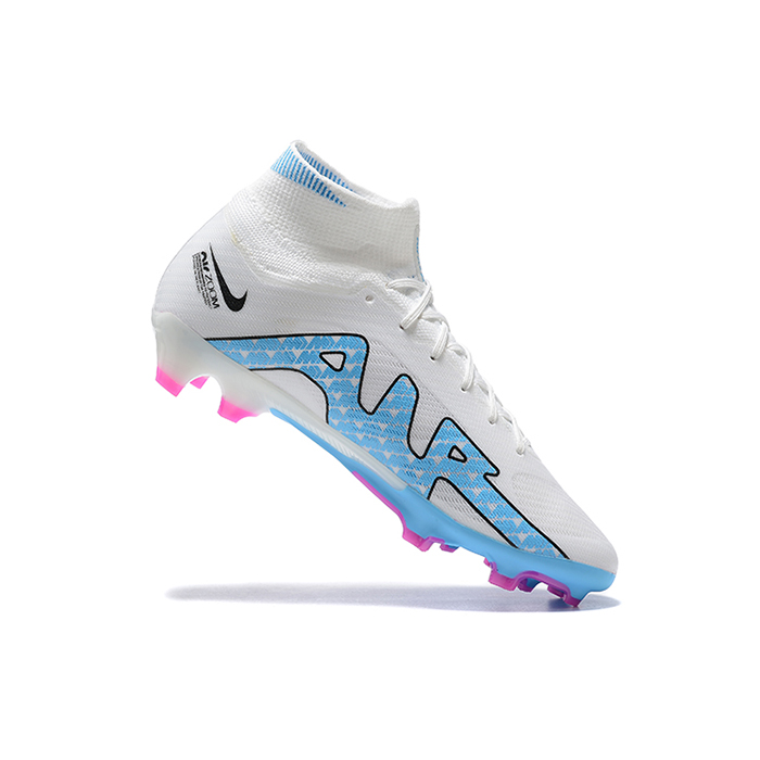 Air Zoom Mercurial Superfly IX Elite FG High Soccer Shoes-White/Blue-1881231