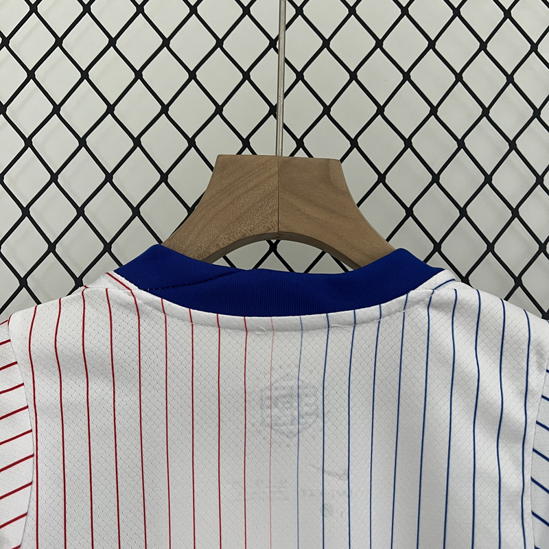 2024 France Away Kids Soccer Jersey