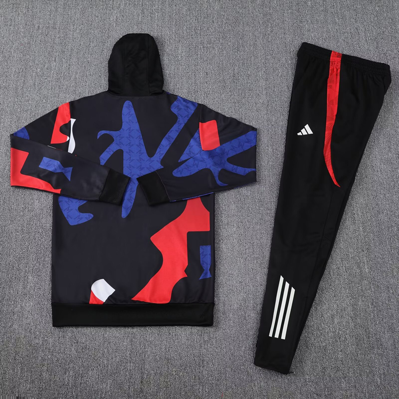 24-25 ManUtd Red blue Hoodie Tracksuit (卫衣套装)