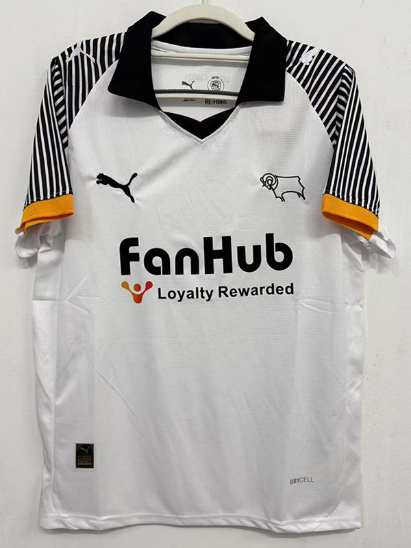 25-26 Derby County Home Fans Soccer Jersey