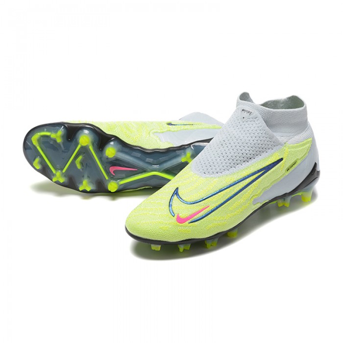 Phantom GX Elite FG High Soccer Shoes-Green/Gray-5057901