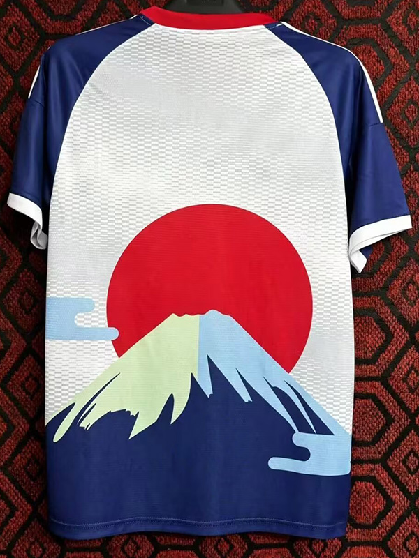 24-25 Japan White Blue Special Edition Fans Soccer Jersey *红太阳富士山
