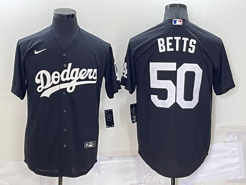 2022 Men's Los Angeles Dodgers BETTS 50 black MLB Jersey